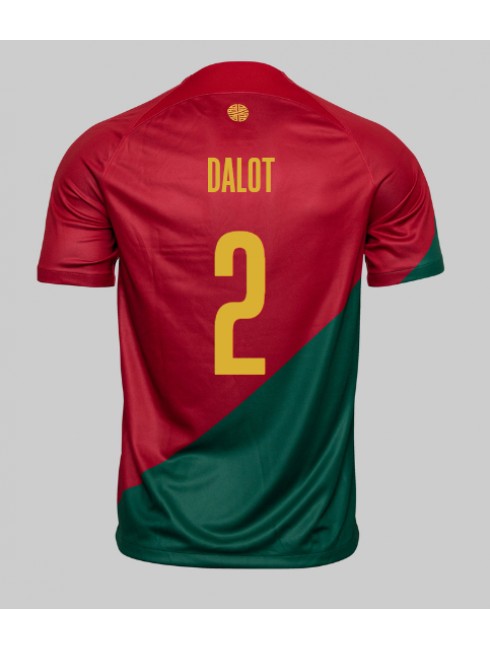 Portugal Diogo Dalot #2 Heimtrikot WM 2022 Kurzarm